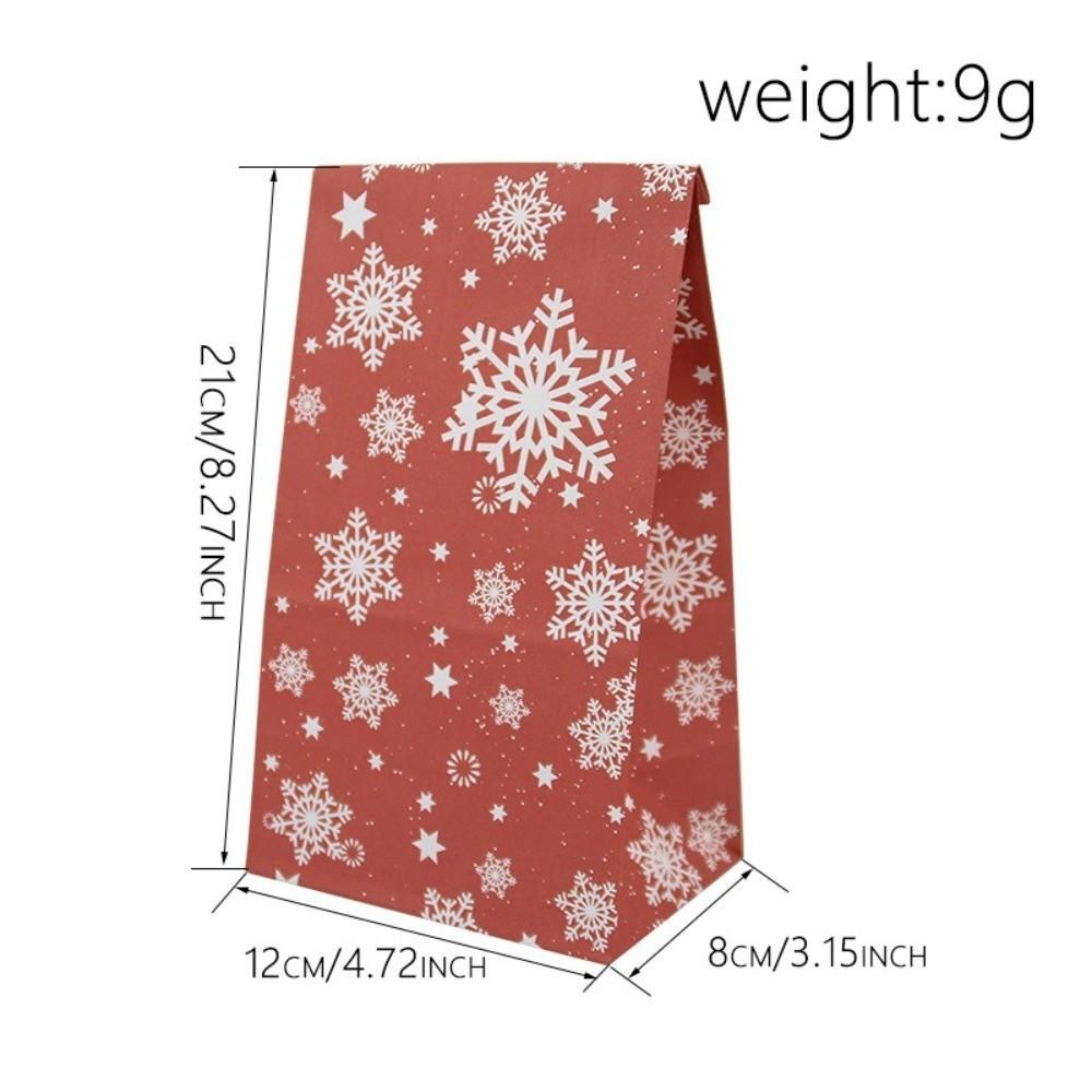 24pcs Gift Wrapping Paper Gift Bags Paper Holiday Goodie Bags Christmas Treat Bags  Holiday