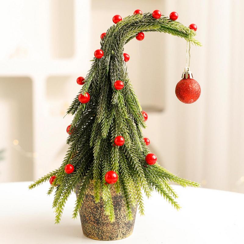Crooked Christmas Tree Artificial Green Christmas Tree Christmas Decorations Sculpture Skinny Christmas Tree Sculpture Christmas