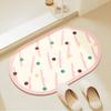 Cute pumpkin toilet bathroom floor mat soft diatom mud non-slip absorbent toilet floor mat absorbent toilet bathroom bathroom