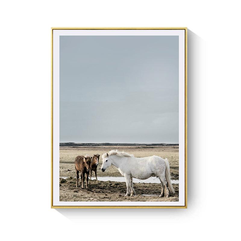 HAOCHU Shakespeare Sonett Grasland Running Horse Western Grasland Landschaft Landschaft Leinwand Malerei Für Wohnzimmer Kunst Poster