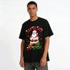 Santa Says Six Seven Funny Gesture Print Christmas Top Pure cotton T-shirt