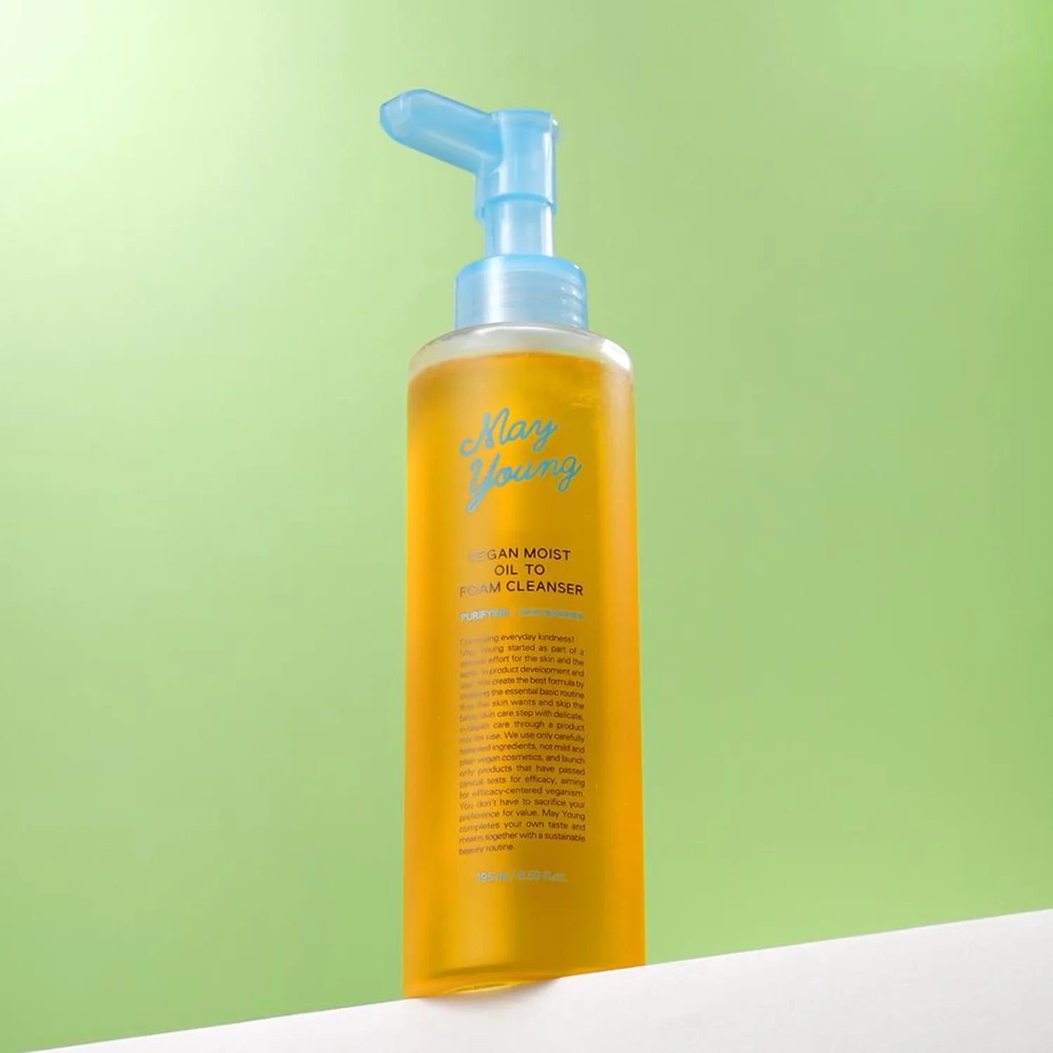 May young Vegan Moist Oil To Foam Cleanser 195ml 195ml