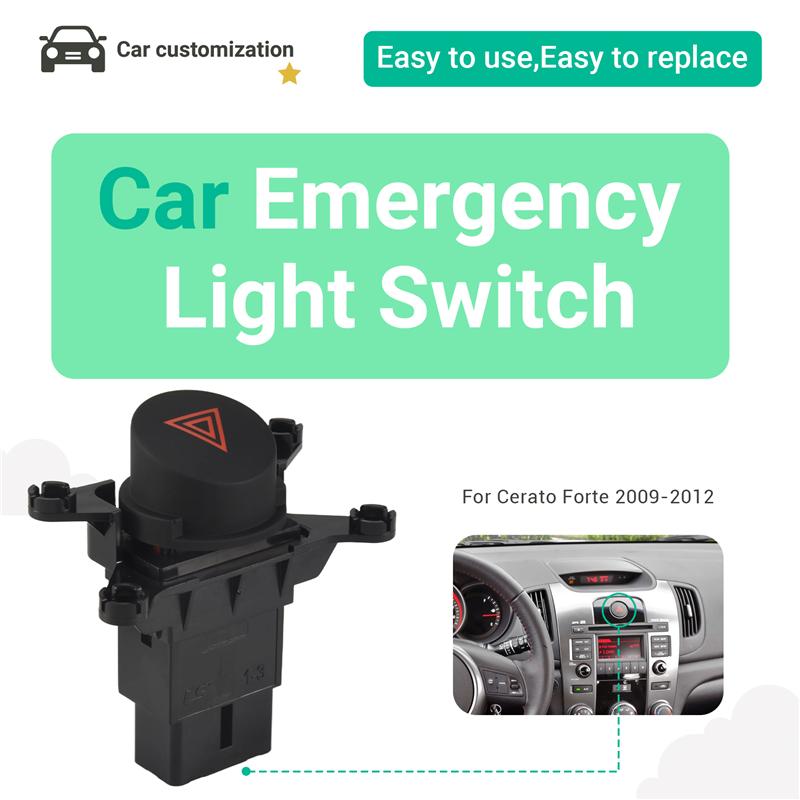 Car Hazard Warning Switch Emergency Light Switch Double Flash Button For Kia Cerato Forte 2009 2010 2011 2012 937901M000-A99D