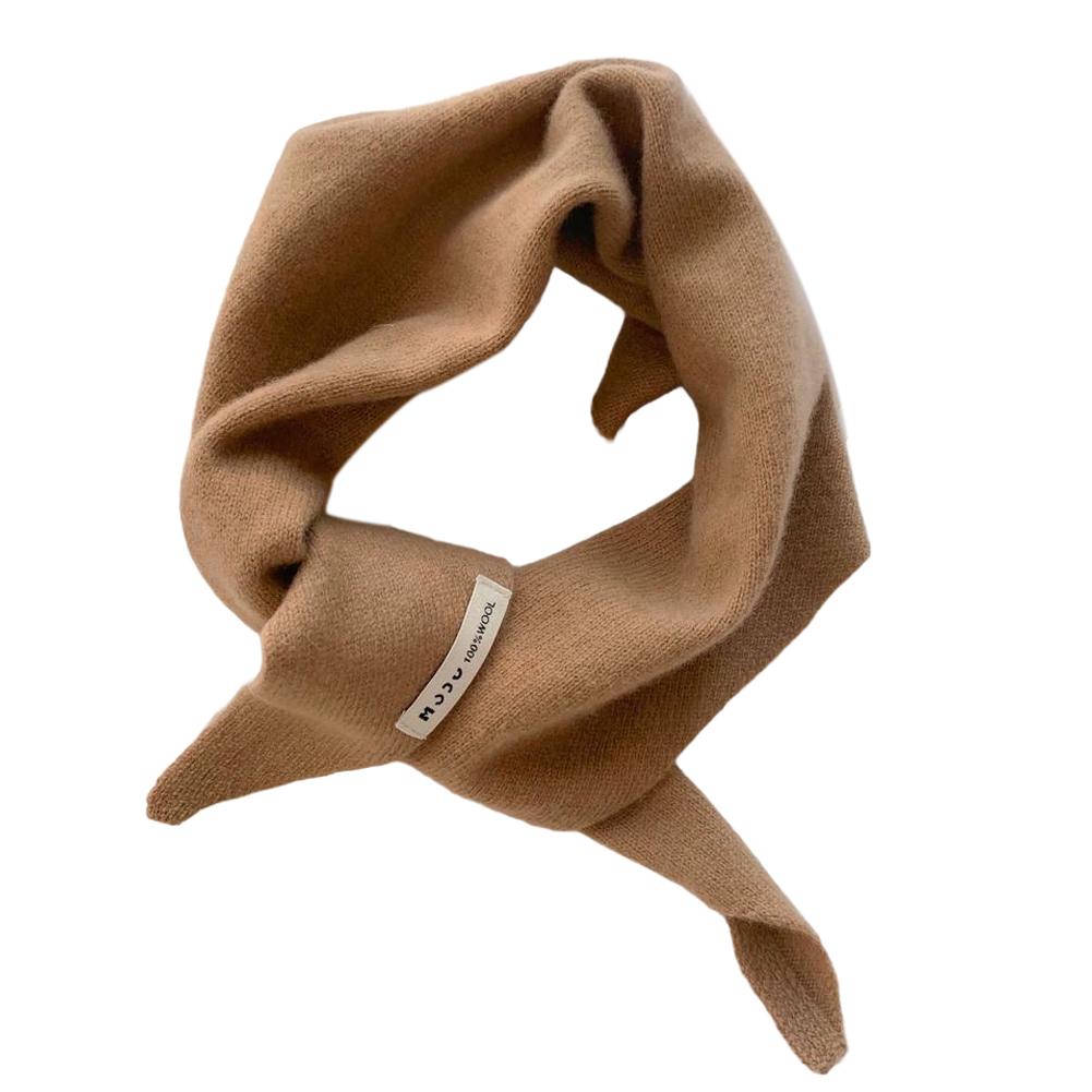 Wolle Dreieckstuch für Damen Britischer Strickpullover Schal Weich Warm Downtown Girl Schal Kleidung Dekorative Stola Accessoires