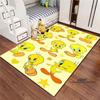 3D printed cartoon TweetyBird rug, suitable for living rooms, bedrooms, sofas, balconies, gardens, etc. Large-sized decorativ