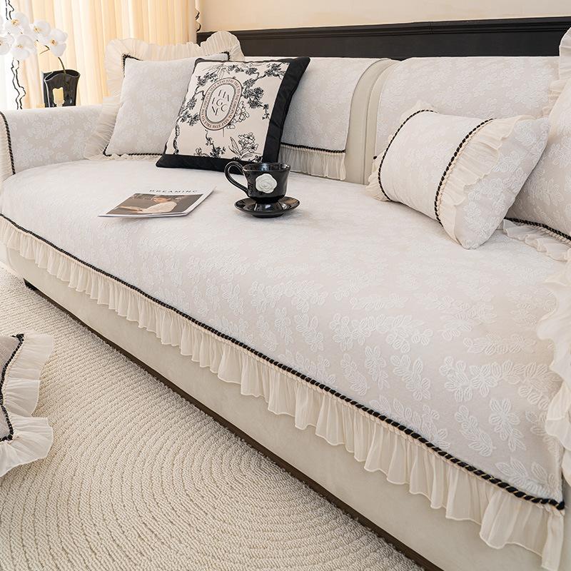 

European Light Luxury Sofa Cushion Universal In All Seasons, Living Room, High-End Leather Sofa Special Non-Slip Backrest Cover, Seat Cushion 70*70cm