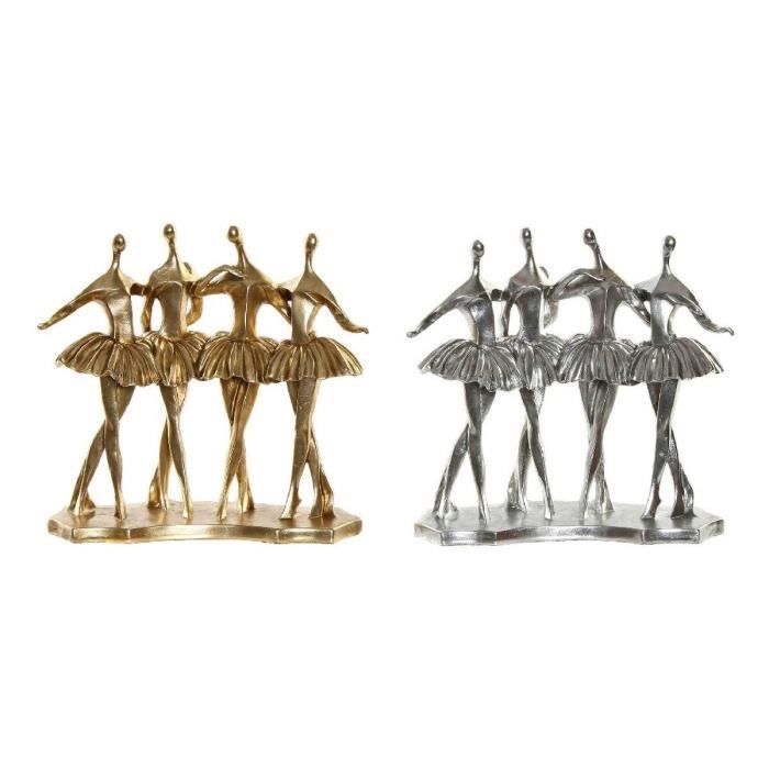 Figurine décorative - Non spécifié - Danseuse classique - Argenté - Doré - Résine