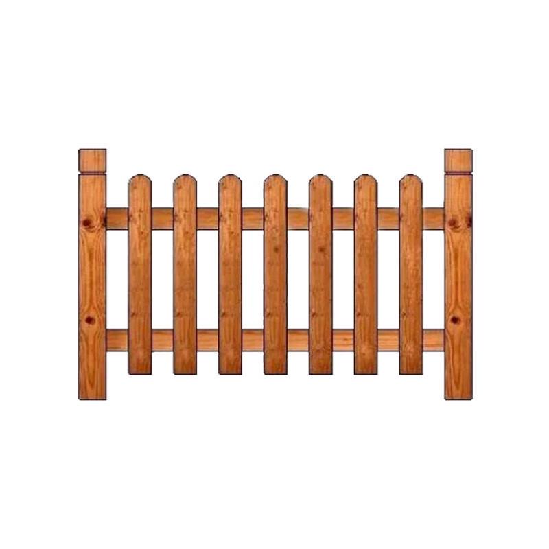 Carbonized Wood Garden Fence