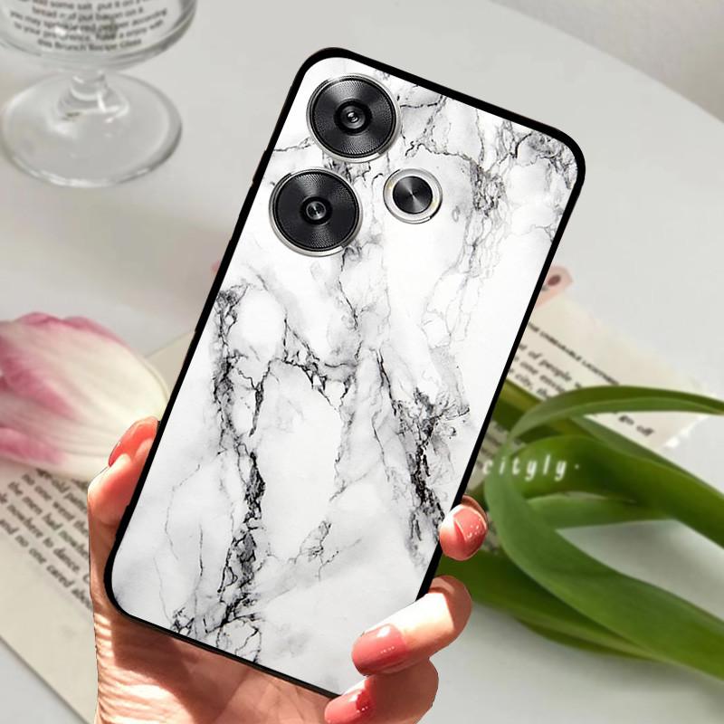 For POCO F6 Pro 5G Case POCOF6 Shockproof Soft TPU Silicone Phone Cover For Xiaomi POCO F6 Pro Capa F 6 Cartoon Matte Bumper