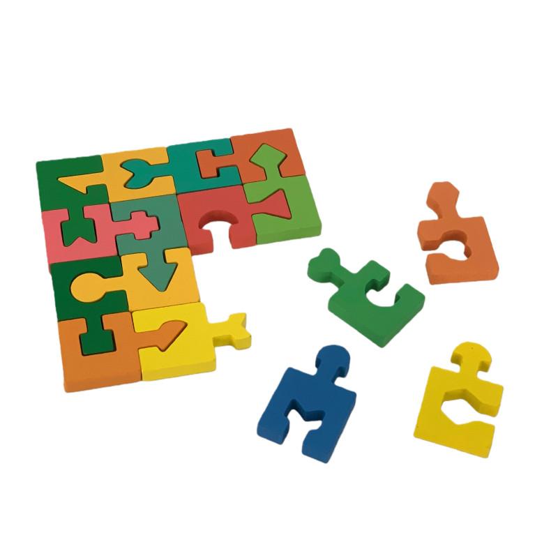 Shape Matching Children Wooden Puzzle Assembly Kids Educational Toys Logical Thinking and Spatial Training.