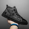 New Fashion Men's Shoes Trend High-top Canvas Shoes Student Casual Shoes Men Trendy Shoes