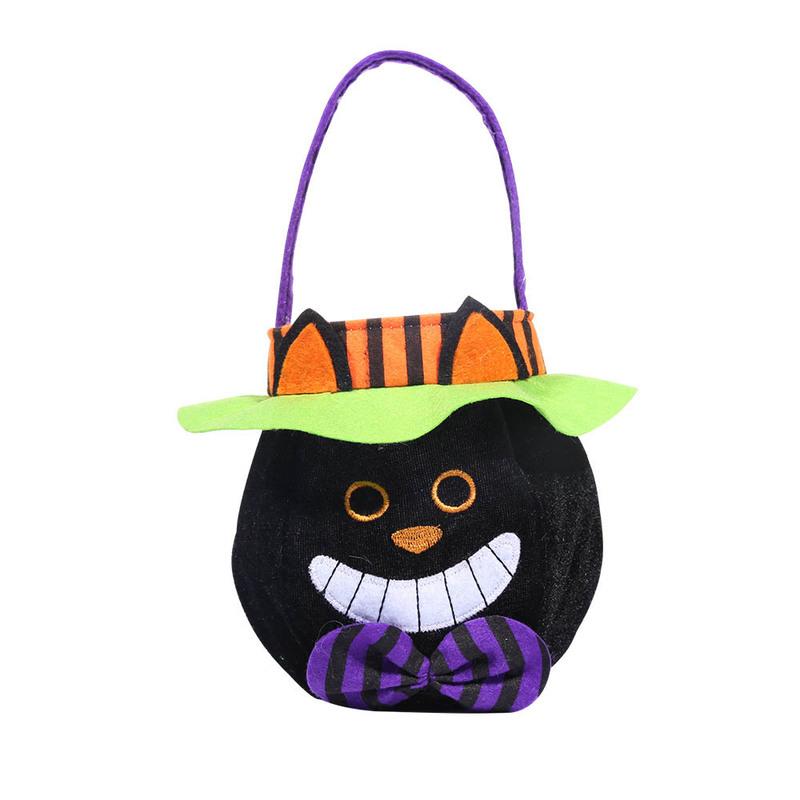 

Halloween Bags Goodie Candy Bags Trick Or Treat Supplies Party Pumpkin Favors Black Cat