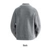 Men's Stand Collar Knitted Cardigan Sweater - Winter Trend, Loose Fit, Solid Color, Zipper Closure