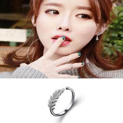 Anello Foglia Aperta Stile Coreano e Giapponese - Design Minimalista