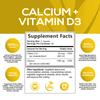 Coolkin - 1300mg Calcium + Vitamin D3 Capsules - For bone, teeth, and muscle health