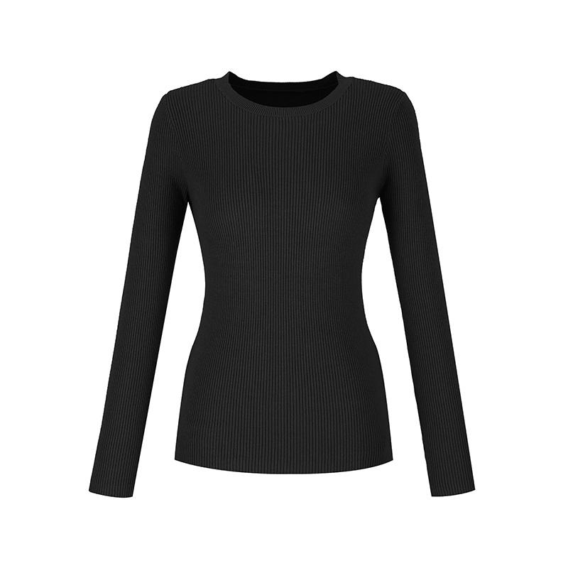 SOUP Slim Round Neck Knit T-Shirt (Syalk90)