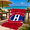 Asciugamano da Spiaggia Microfibra Squadra di Hockey Canadiens, Leggero e Asciugatura Rapida, per Viaggi Estivi, Piscina, Regalo di Compleanno per Fan