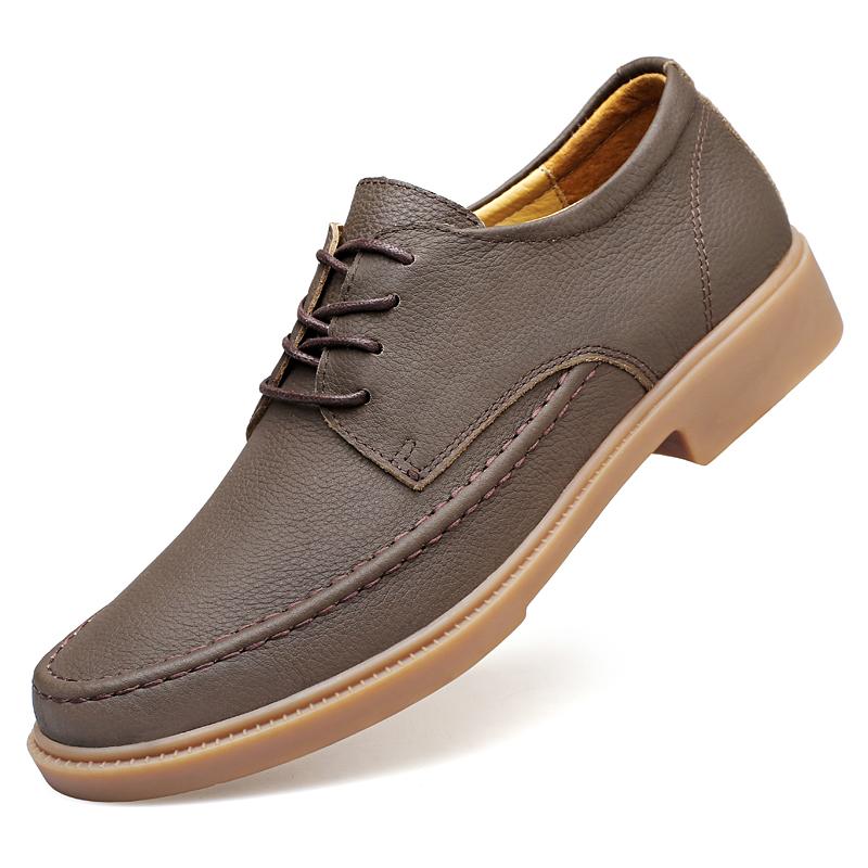 Fashion New Classic Dress Mens Flats for Wedding Men Oxfords Shoes Fashion Casual Footwear Men Genuine Leather for Male Walking Shoes