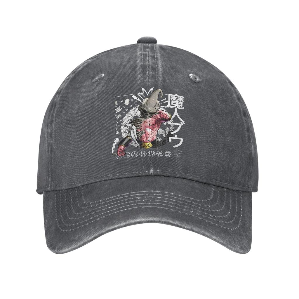 KID BUU MAJIN SKULL DRAGON BALL Baseball Caps Classic Distressed Denim Snapback Hat for Men Women Outdoor Gift Caps Hat