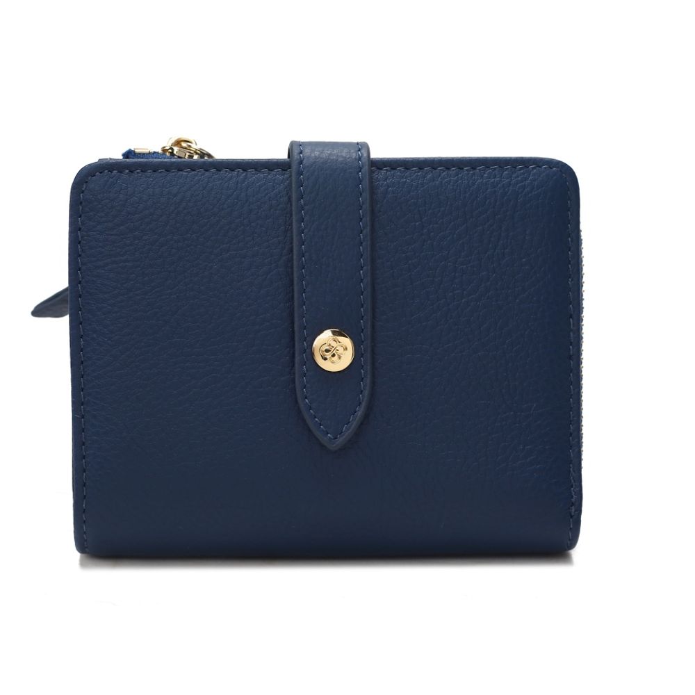 Mari eclaire 12 9.5 100% natural cowhide leather women's wallet