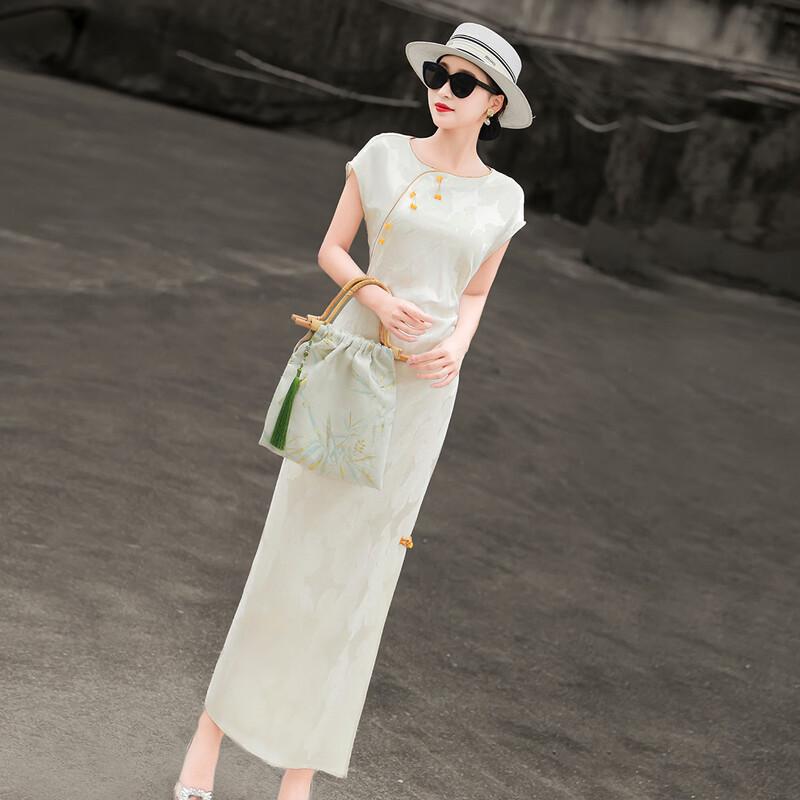 Elegant Jacquard Reformed Cheongsam Dress