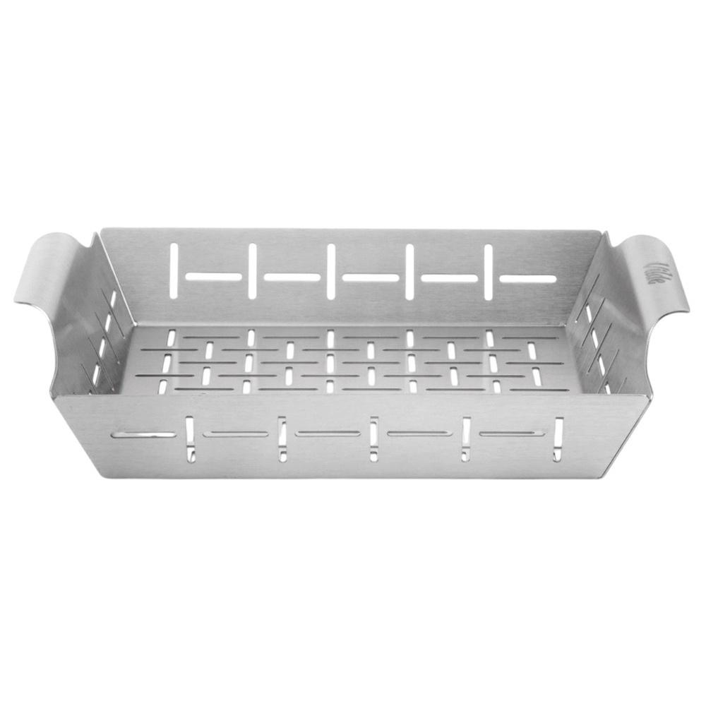 Koszyk Na Grilla Do Grillowania Mięsa Warzyw Stalowy Perforowany 27 Cm