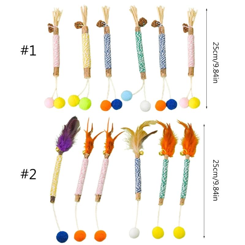 Pet Cats Chew Sticks Natural Grass Pet Snacks Hairball Control Cat Teasing Stick