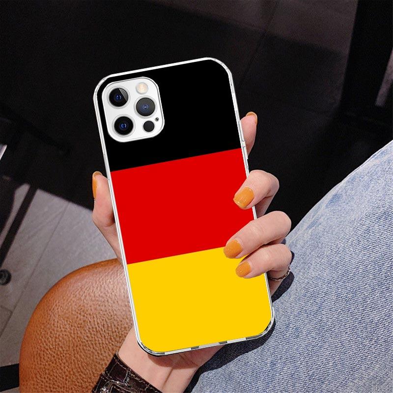 National Flag RU FR UK Phnoe Case for Iphone 17 Air 16 16E 11 12 13 Mini 14 Plus 15 Pro Max 7 8 + SE 2020 Phone Cover Coque 17 A