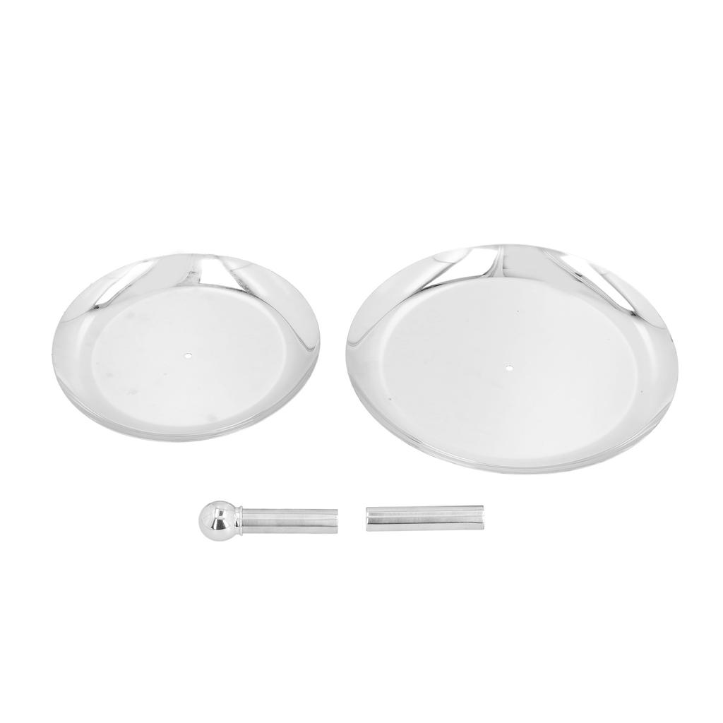 Obstschale Edelstahl 2 Etagen Multifunktional Langlebig Selbstbedienung Cupcake-Ständer für Zuhause