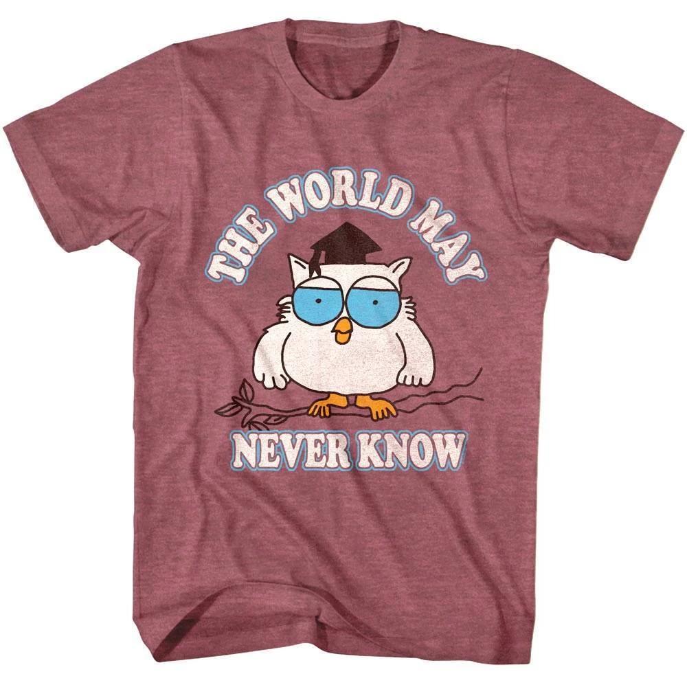

Tootsie Pop Owl World May Never Know Men s T Shirt L