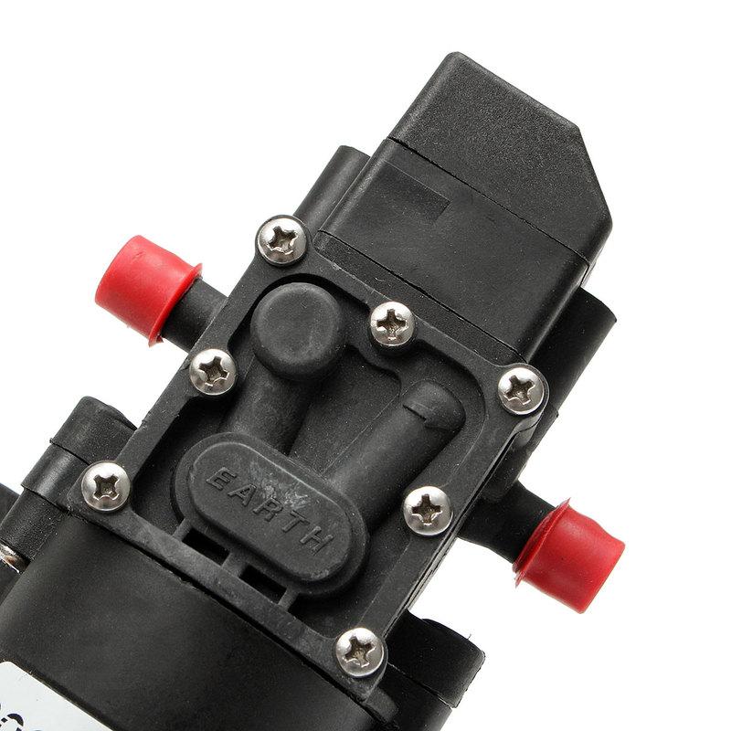 Water Pump 12V 72W 130PSI 6L/Min Stable High Pressure Diaphragm Water Pump Pressure Protection Water Sprayer for Caravan Boat