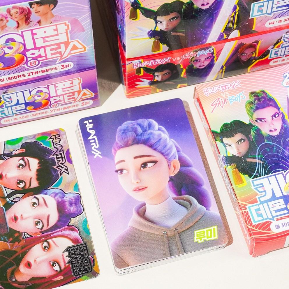 K-pop Demon Hunters Hologram Photocard Set of 30 Kedehun Photocard Character Cards, Set of 6