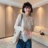 Women's High-End French Lace Cardigan - Hollow-Out Long Sleeve, Spring 2025 Trend, Versatile Layering Top