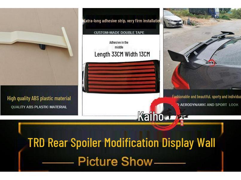 Toyota Camry TRD Sports Style Seagull Rear Wing Modification