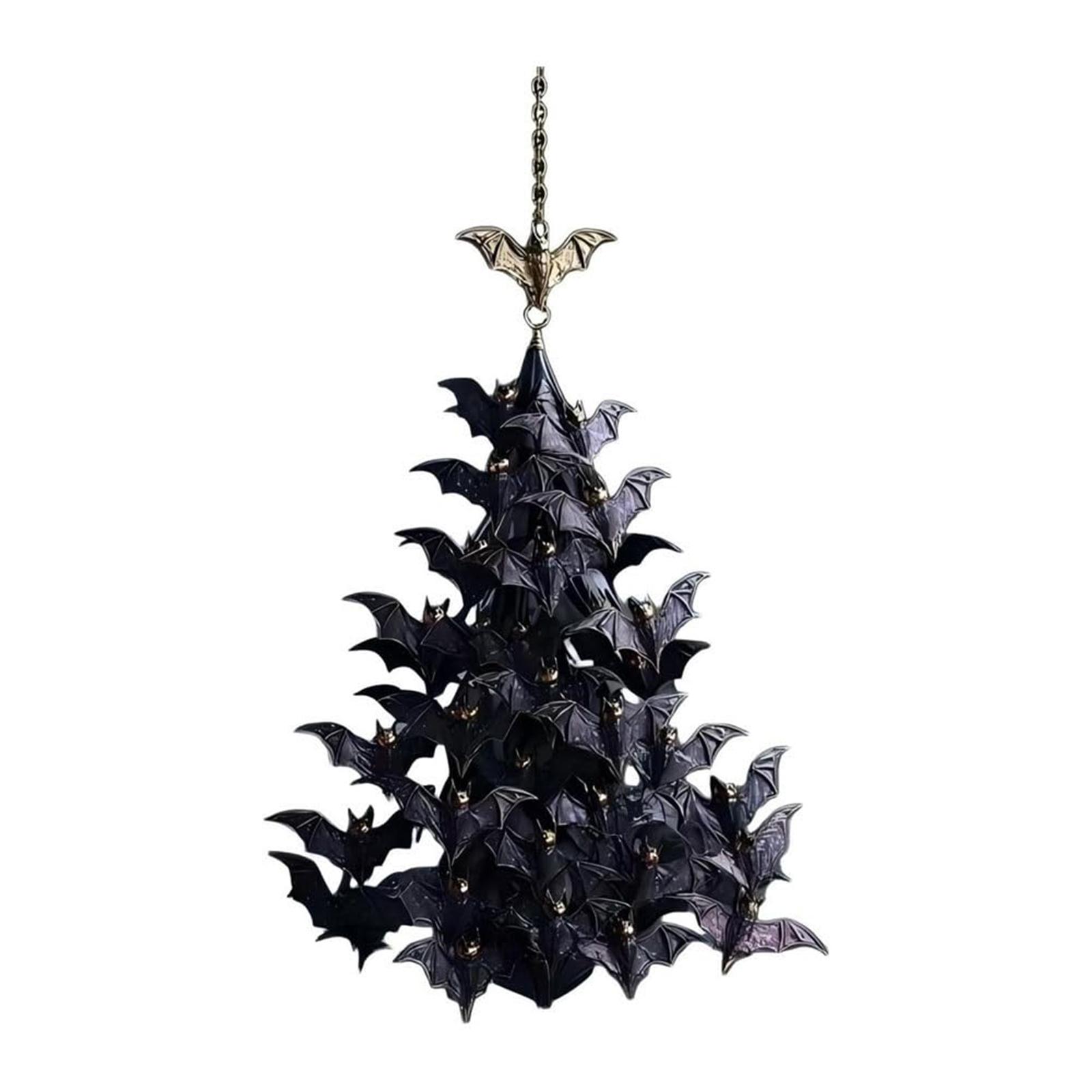 

2D Плоскость Темный Ветер Группа Подвеска для Украшения Дерева, Изысканная Подходит Для Праздничного Оформления Сцены One Size чёрный