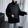 Large Autumn/Winter Solid High Collar Men's Warm Sweater Knit