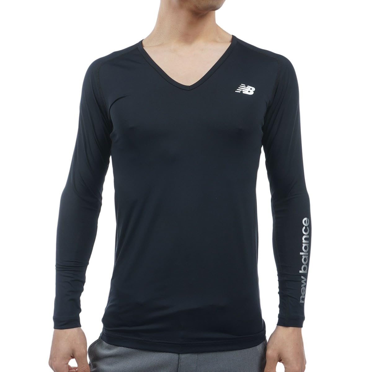 

Golf Standard Item Long Sleeve Shirt to the Sweat Quick UV 6 [New Balance] Men s V-Neck (Cool Touch, Wicking, Drying, Protection, Stretch) /