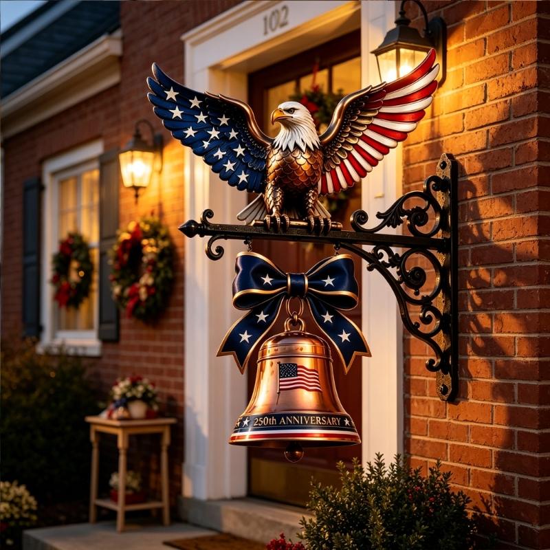 250Th Anniversary Commemorative Doorbell 250Th Anniversary Bells Gift Unisex,Decorative Hanging Bells Home Decors