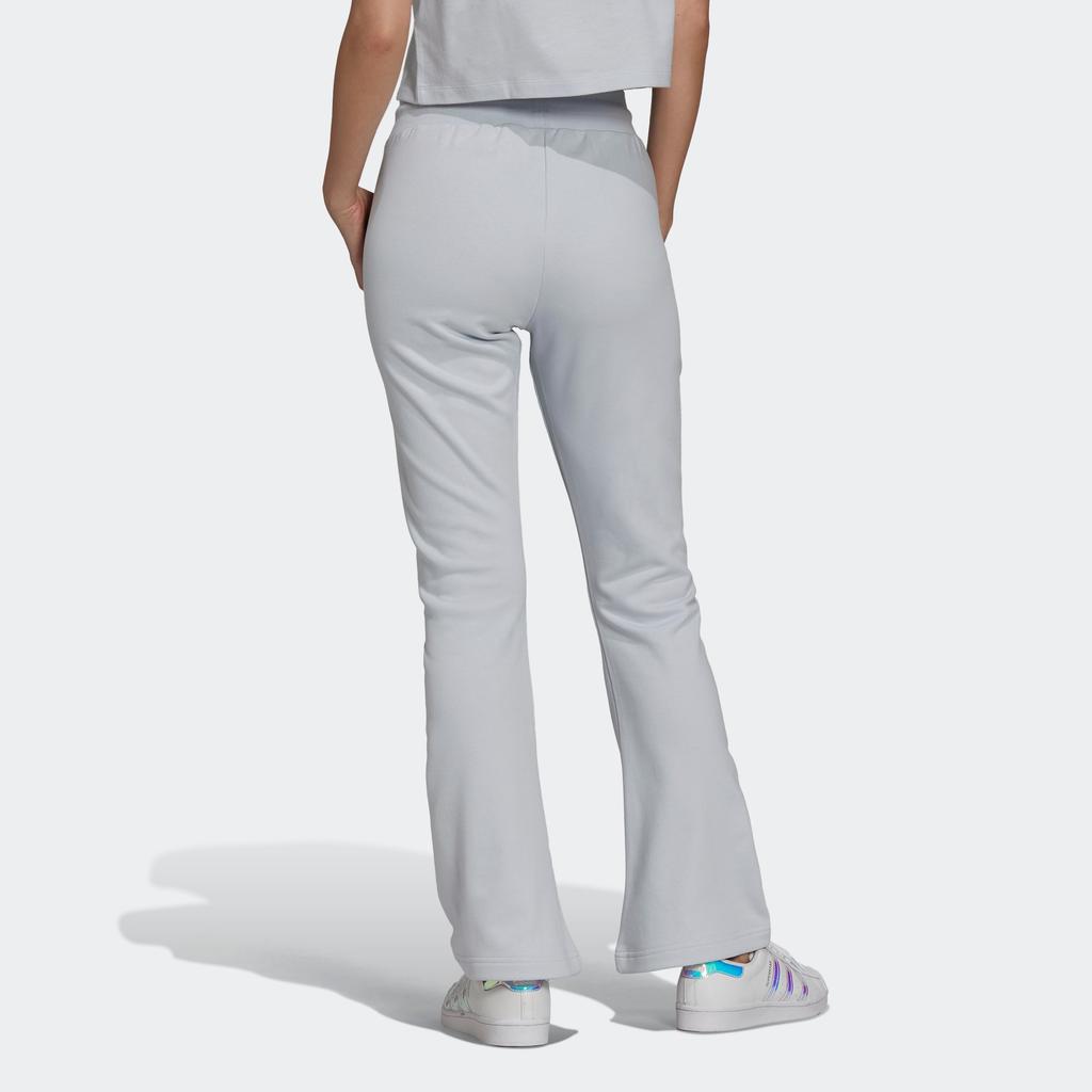 Adidas Originals Solid Color Drawstring Moisture-Wicking Wide-Leg Sports Pants Women Pants Light-Blue HF6769