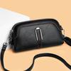 Waterproof Commute Shoulder Bag PU Leather Messenger Bag Portable Crossbody Bag  Students