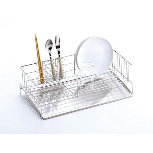 PEARL METAL Dish Drainer, Pocket, Stainless Steel, Made In Japan, HB-1786