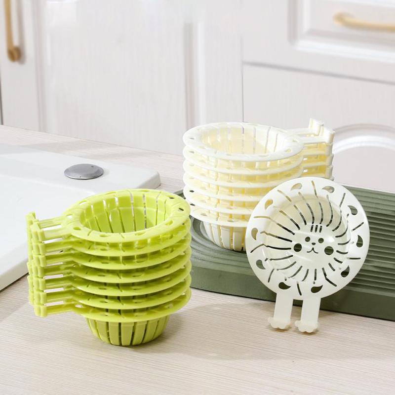 Kitchen Sink Filter Basket Leftover Food Residue Filter Sewage Blockage Prevention Anti Dirty Hand Adjustable Drain Basket