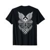 Biblijny Anioł Serafin Oko Wszechwidzące Ciemna Estetyka Koszulka z Nadrukiem na Plecach Vintage Top do Codziennego Noszenia Stylowy Streetwear