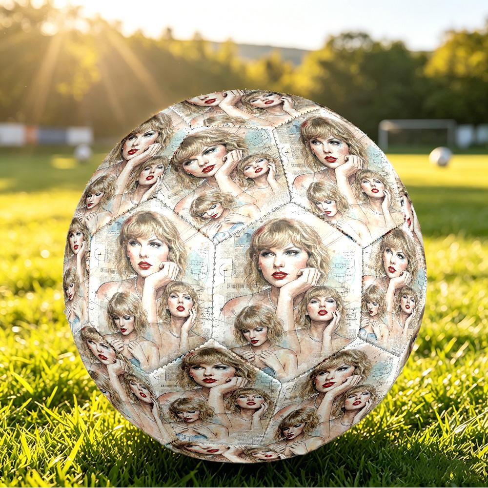 Taylor Swift Size 5 Soccer Ball, Durable Standard Football For Training Match Outdoor Sports