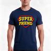 Super Friend TShirt Summer Casual Cotton Tee Oversized Streetwear Tops Vintage Graphic Print Loose Fit Short Sleeve