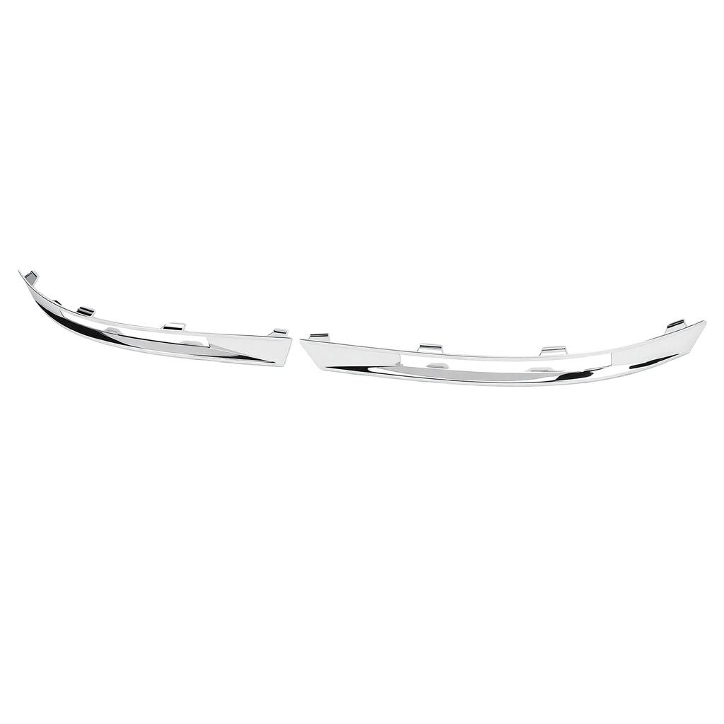 2pcs Front Fog Light Moulding Trim Replacement for W204 AMG C63 2011 2014 Daytime Running Light Trim Bezel Chrome
