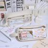 Transparent  INS Style School Case Large Capacity Pencil BagStationery Holder Waterproof Portable Pen Case Pencil Storage Bag