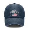 [Patriotic Baseball Cap] 2025 Gulf Of AMERICA Print Adjustable Hat Vintage Washed Polyester - Unisex Casual Outdoor Sports Gift For July 4Th