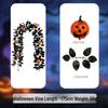 Halloween Black Pumpkin Rose & Maple Leaf Vine for Thanksgiving & Outdoor Decor