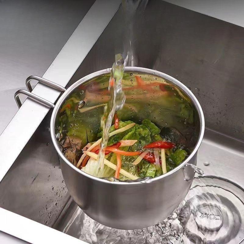 Kitchen Sink, Stainless Steel Draining Basket, Sink, Vegetable and Fruit Basket, Storage Chopstick and Spoon Basket, Can Be Hung